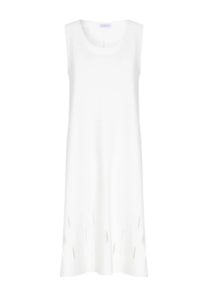 Gloria Coelho sleeveless cut-out hem dress - White