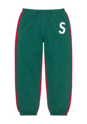 Supreme S logo track pants - Green