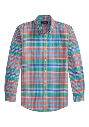Polo Ralph Lauren plaid-pattern logo-embroidered shirt - Green