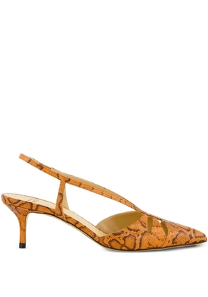 Francesco Russo kitten-heel pumps - Brown