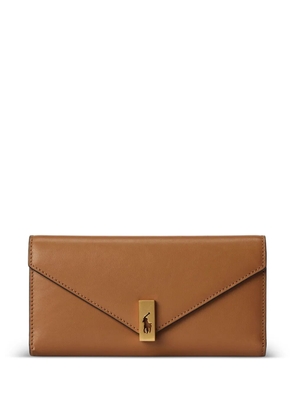 Polo Ralph Lauren envelope-leather wallet - Brown