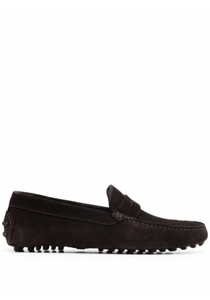 Scarosso Michael penny slot loafers - Brown