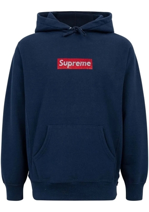 Supreme x Swarovski box logo hoodie - Blue