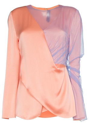 Sies Marjan bari asymmetric tulle top - Pink