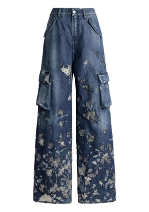 Ralph Lauren Collection Berke embellished wide-leg jeans - Blue