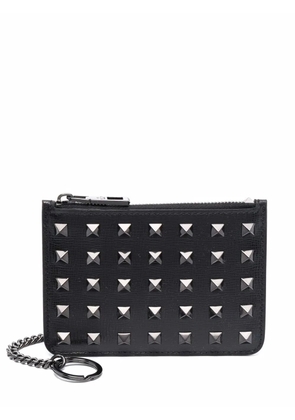 Valentino Garavani Rockstud-embellished cardholder - Black