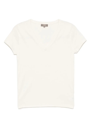 N.Peal Cotton Cash Silk T-shirt - White