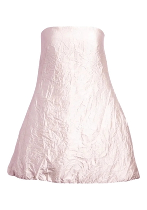 Brandon Maxwell strapless mini dress - White