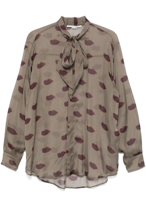 Stella McCartney abstrac-print shirt - Green