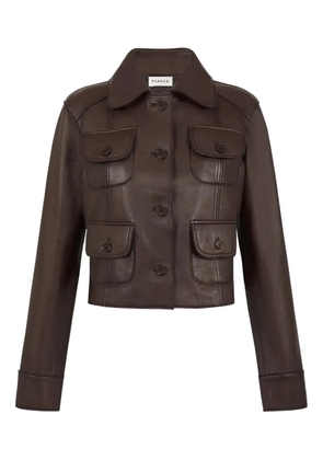 P.A.R.O.S.H. leather jacket - Brown