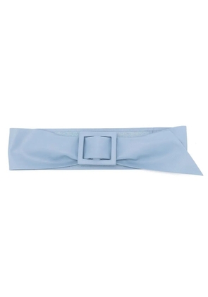 Sarah Chofakian Gatsby leather waist belt - Blue
