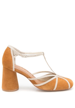 Sarah Chofakian 75mm Clementine pumps - Brown
