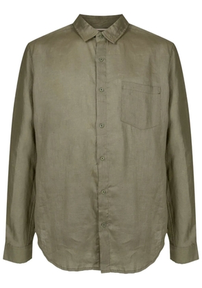 Osklen long-sleeved linen shirt - Green