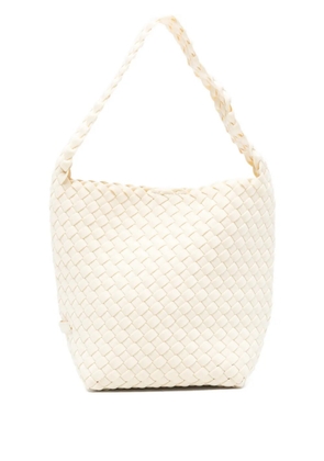 NAGHEDI small Nomad Hobo woven tote bag - Neutrals
