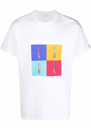 Mackintosh dandy-print T-shirt - White