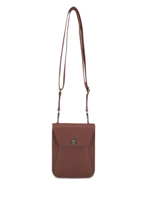 Akris mini Anouk leather crossbody bag - Brown