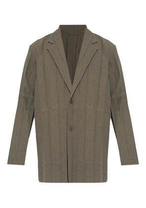 Homme Plissé Issey Miyake buttoned blazer - Brown