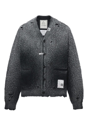 Maison MIHARA YASUHIRO distressed pocket cardigan - Black