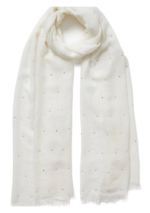 Jane Carr The Crystal scarf - White