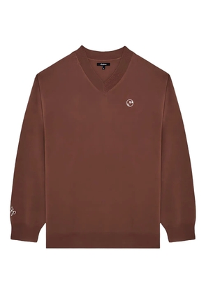 Malbon Golf x Jesper Parnevik V-neck sweater - Brown