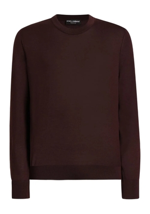 Dolce & Gabbana crewneck long-sleeve knitwear - Red