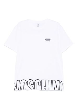 Moschino raised-logo T-shirt - White