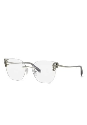 Chopard Eyewear embellished rimless glasses - Silver