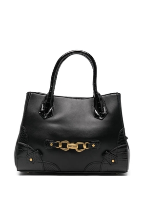 Just Cavalli logo-plaque tote bag - Black