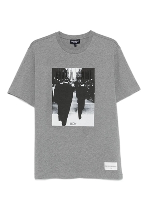 Emporio Armani graphic-print T-shirt - Grey