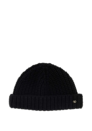 Valentino Garavani VLogo knitted beanie hat - Black