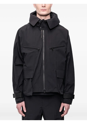 The Viridi-Anne hooded zip-up jacket - Black