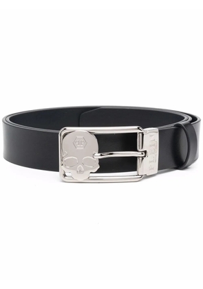 Philipp Plein buckle-fastening leather belt - Black