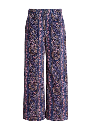 Cinq A Sept Betsey paisley-print trousers - Blue