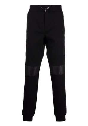 Philipp Plein drawstring-waist cotton track trousers - Black