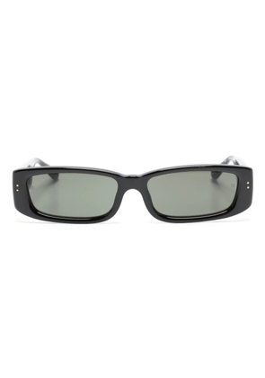 Linda Farrow Talita rectangle-frame sunglasses - Black