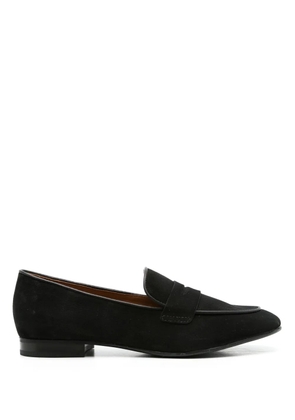 Sarah Chofakian Lauren penny-slot leather loafers - Black