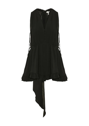 Chloé V-neck ruffled playsuit - Black