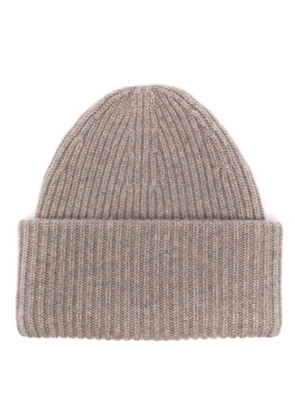 BOMPARD ribbed beanie - Neutrals