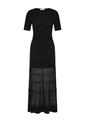 Rebecca Vallance Liana midi ribbed dress - Black