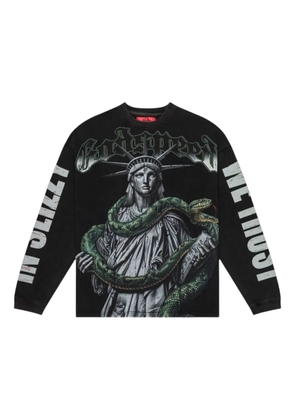 GODSPEED digital art long sleeve sweatshirts - Black