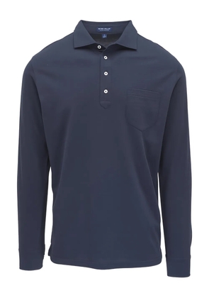 Peter Millar long-sleeve pocket polo shirt - Blue