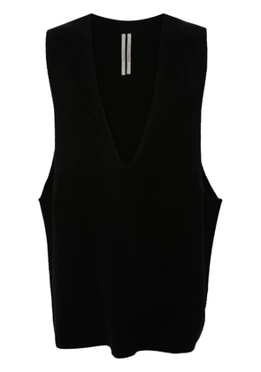 Rick Owens V Tank fine-knit vest - Black