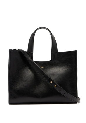 Bally logo-detail leather tote bag - Black