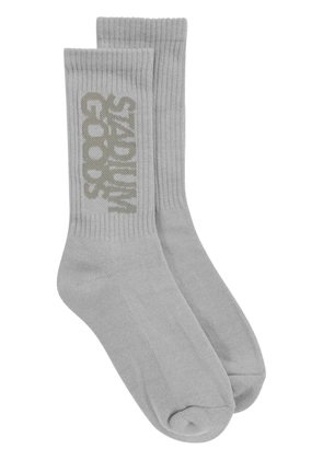 STADIUM GOODS® ribbed logo 'Green Mist' socks