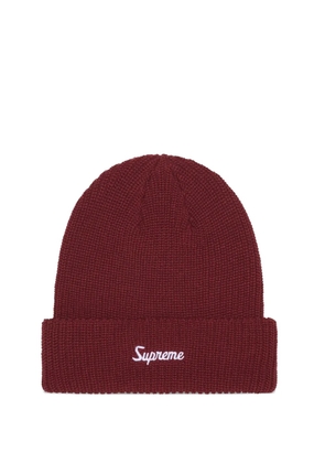 Supreme Loose Gauge beanie hat - Red