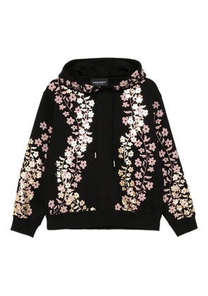 Cynthia Rowley foil-print hoodie - Black
