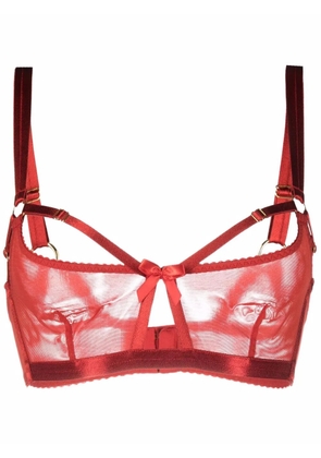 Bordelle Bondage Belle soft-cup bra - Red