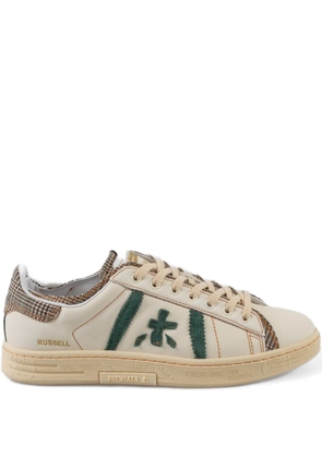 Premiata Russell 7833 appliqué sneakers - Neutrals