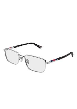 Gucci Eyewear rectangle-frame glasses - Silver