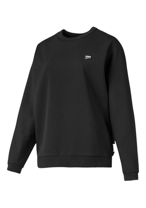 PUMA embossed-logo crew-neck sweatshirt - Black